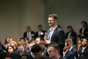a medical student speaking during the 2023 CNS Medical Student Townhall